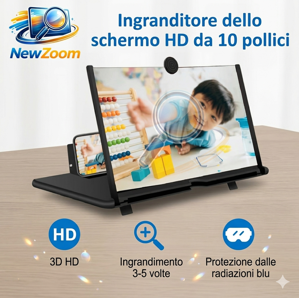 NewZoom- Amplificatore schermo HD per Smartphone